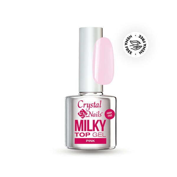 CRYSTAL NAILS - MILKY TOP GEL PINK