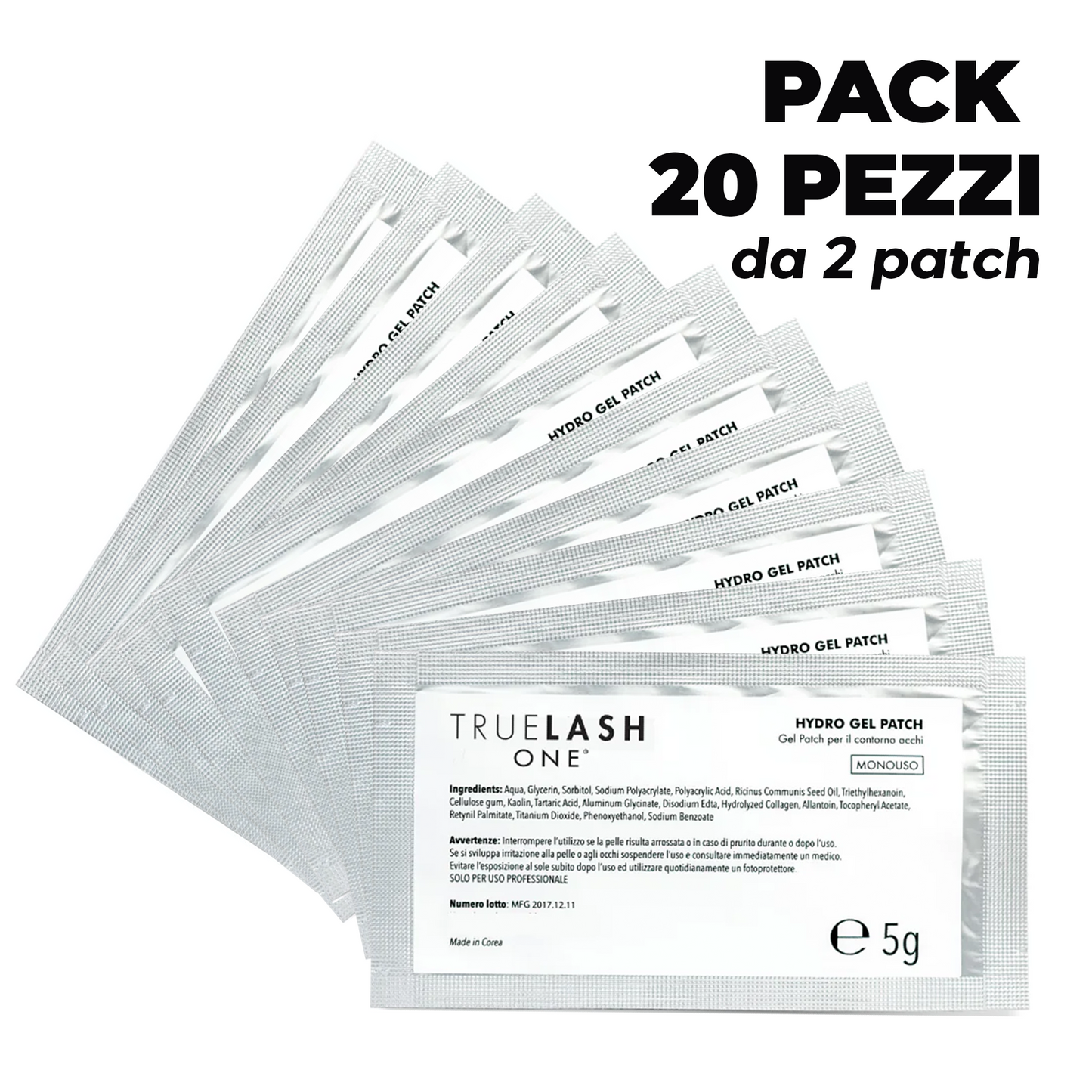 Truelash One Lift Eyelashes Patch applicazione laminazione