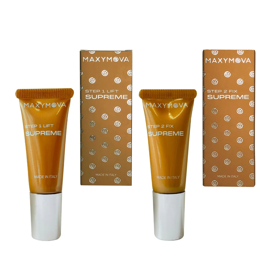KIT LOZIONI TUBE SUPREME PER LAMINAZIONE CIGLIA E SOPRACCIGLIA MAXYMOVA