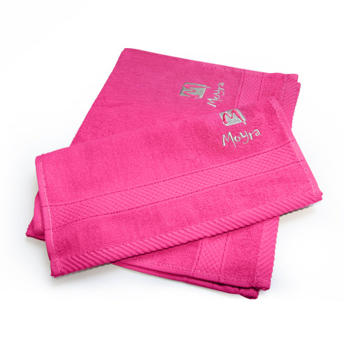 Moyra Salviettina in spugna di cotone - Fucsia