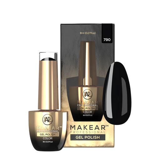 790 UV Gel Polish Makear Black 8 ml