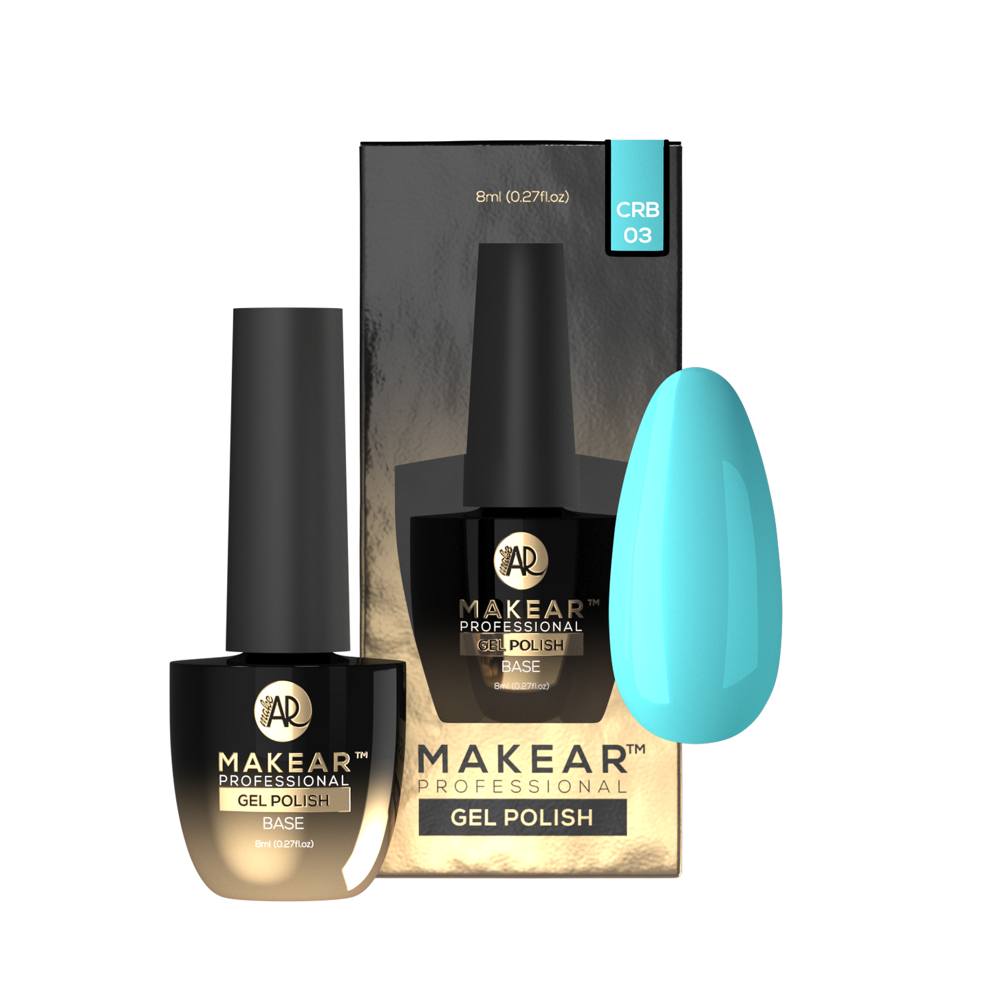 MAKEAR - Color Rubber Base CRB03 Turquoise - 8ml