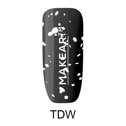 Makear - Top No Wipe Dots White - 8 ml.