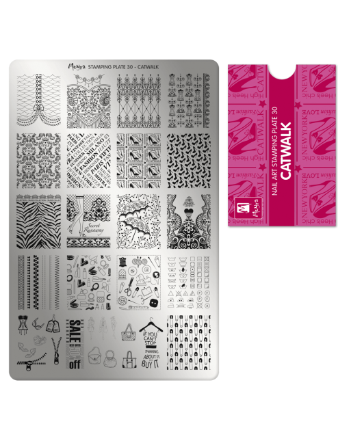 Moyra stamping plate 030 Catwalk