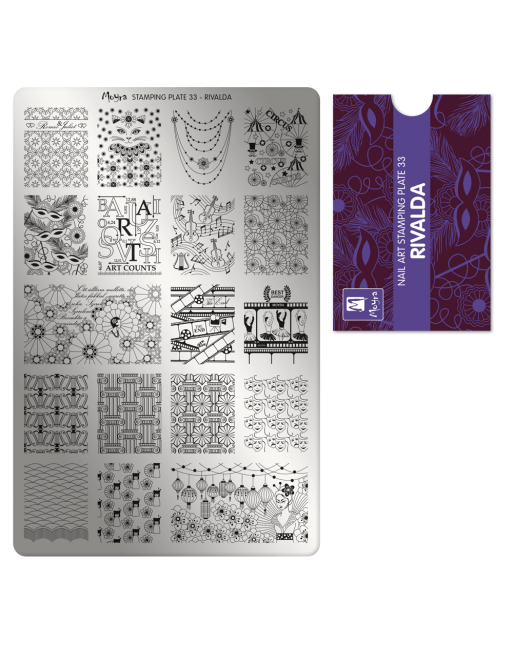 Moyra stamping plate 033 Rivalda