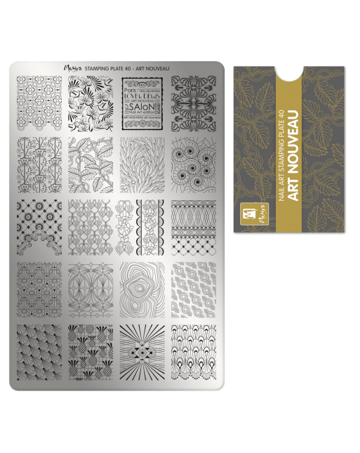 Moyra stamping plate 040 Art Nouveau