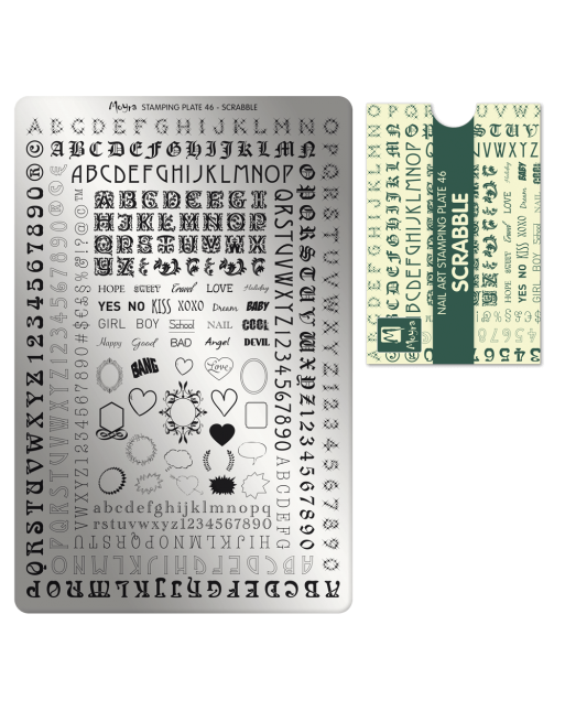 Moyra stamping plate 046 Scrabble