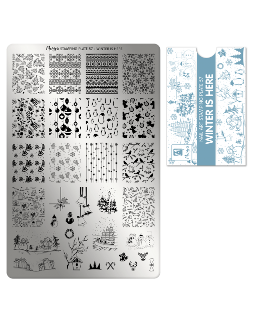 Moyra stamping plate 057 Winter is here