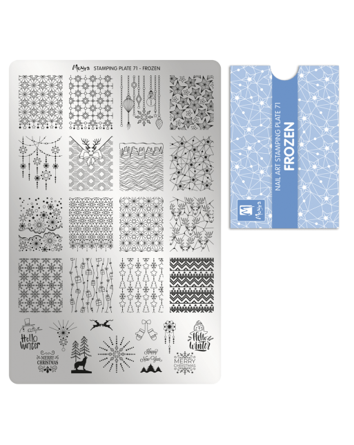 Moyra stamping plate 071 Frozen