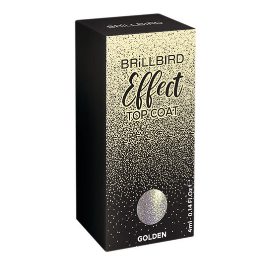 BRILLBIRD - EFFECT TOP COAT – Golden 4 ml.
