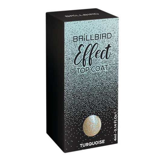 BRILLBIRD - EFFECT TOP COAT – Turquoise 4 ml.
