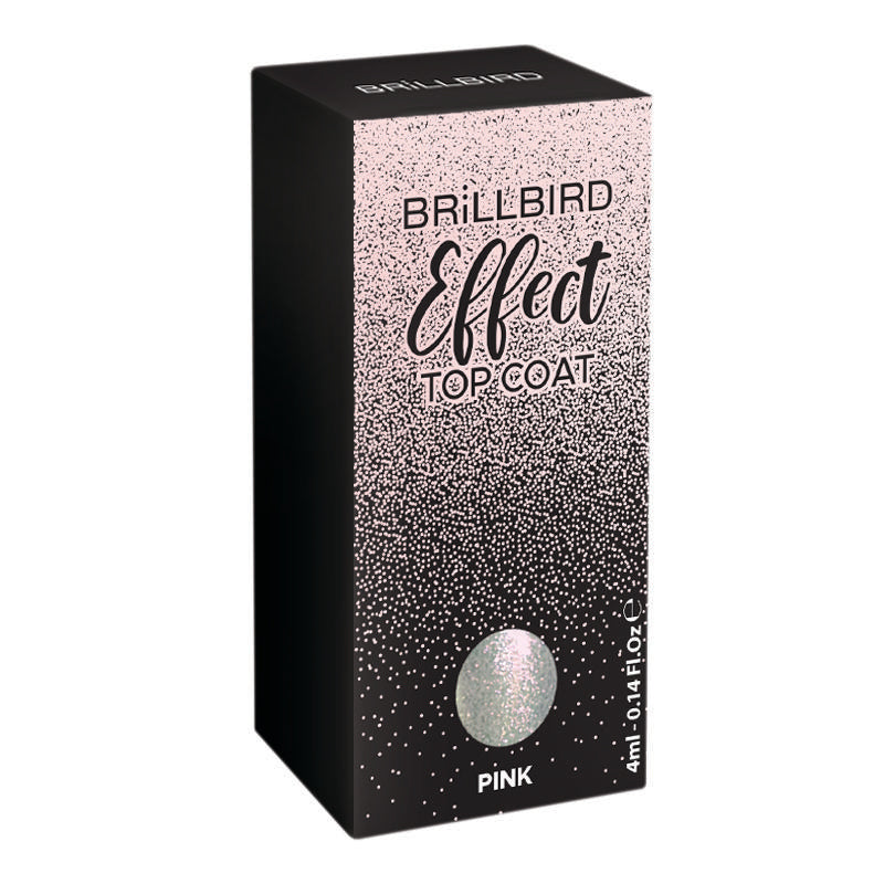 BRILLBIRD - EFFECT TOP COAT – Pink 4 ml.