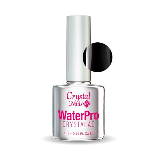 CRYSTAL NAILS - WATERPRO CRYSTALAC BLACK 4ML