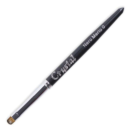 Crystal Nails - Brush Nero Merlo 0