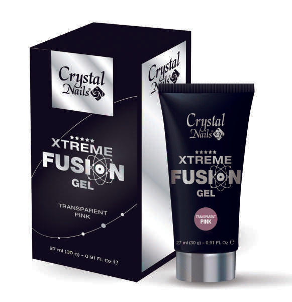 CRYSTAL NAILS - XTREME FUSION ACRYLGEL Transparent Pink