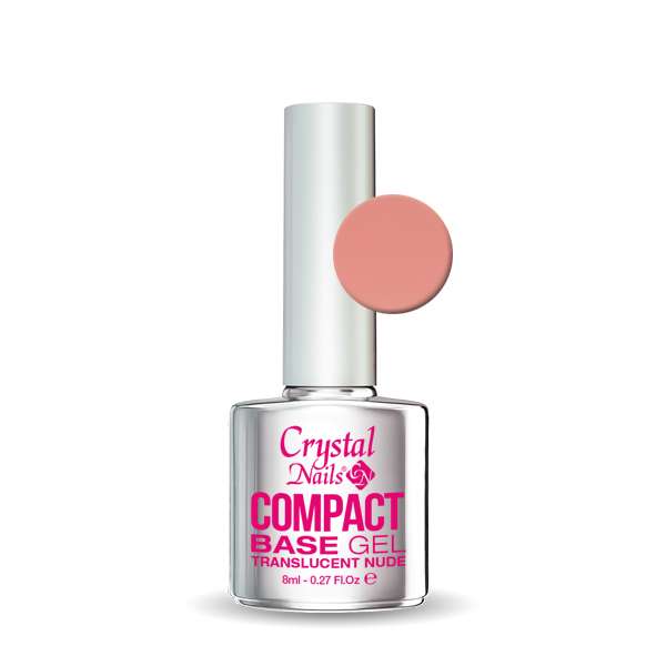 CRYSTAL NAILS - COMPACT BASE GEL Translucent Nude