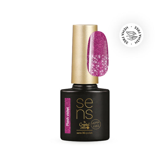 CRYSTAL NAILS - SENS Flash Holo Violet# 3G Polish THF