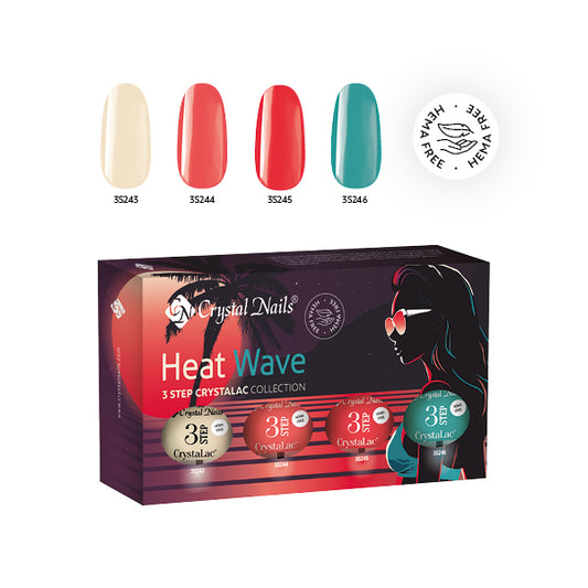 CRYSTAL NAILS - COF. 3 STEP Heat Wave (4x4ml) THF