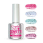 CRYSTAL NAILS - CONFETTI TOP GEL- Matte Black