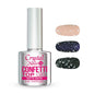 CRYSTAL NAILS - CONFETTI TOP GEL- Matte White