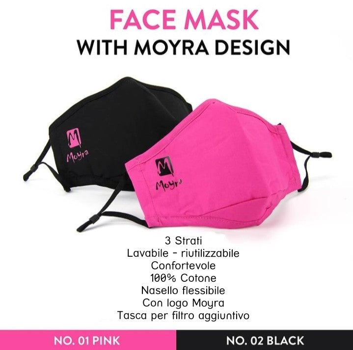 Moyra Mascherina Protettiva Cotone No. 02 black