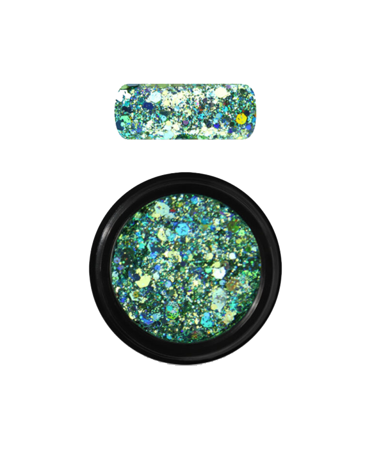 Moyra Holo glitter mix 19 Turquoise Green