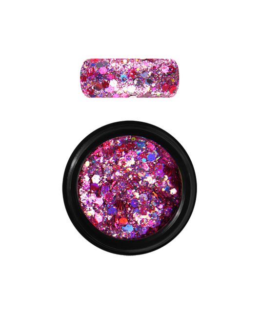 Moyra Holo glitter mix 20 Dark Rose