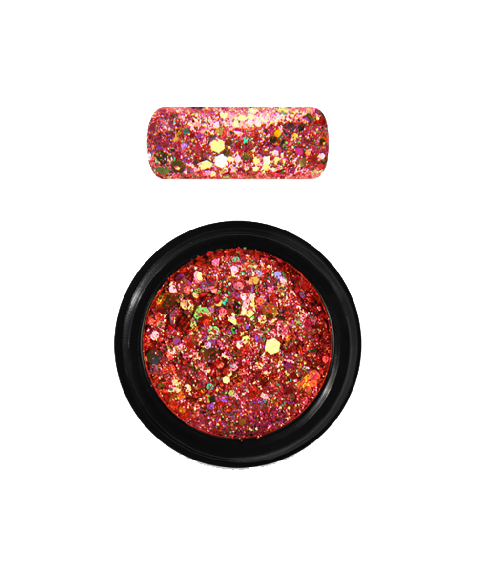 Moyra Holo glitter mix 22 Cameleon Light Orange