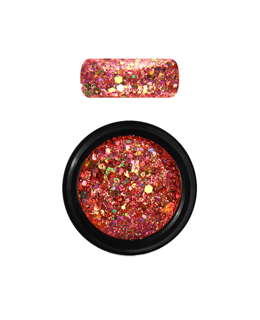Moyra Holo glitter mix 22 Cameleon Light Orange