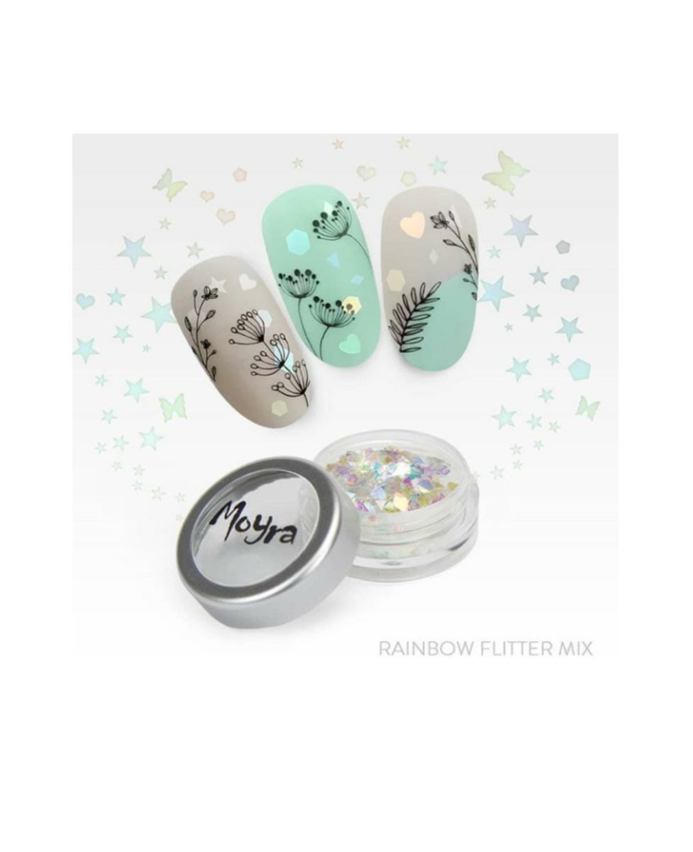Moyra Rainbow flitter mix