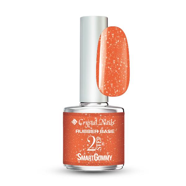 Crystal Nails - Smart Gummy Rubber Base Gel Nr18 Sunshine Tangelo 8ml