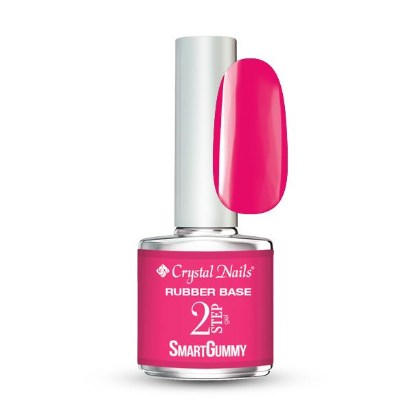 Crystal Nails - Smart Gummy Rubber Base Gel Nr19 Electric Pink 8ml