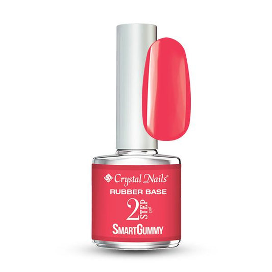 Crystal Nails - Smart Gummy Rubber Base Gel Nr33 Glowy Strawberry 8ml