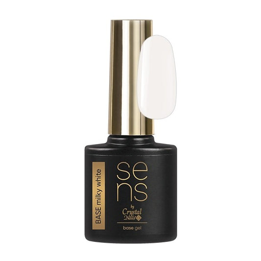 Crystal Nails - SENS BASE GEL #MILKY WHITE 10ml THF