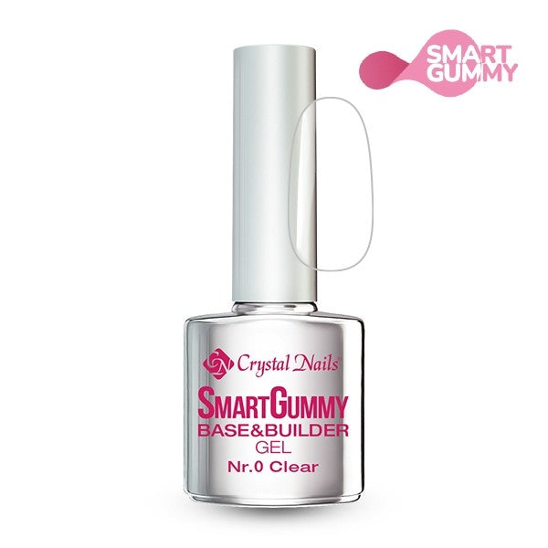 Crystal Nails - Smart Gummy Rubber Base Gel Nr0 Clear 8ml