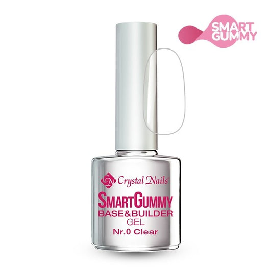 Crystal Nails - Smart Gummy Rubber Base Gel Nr0 Clear 8ml