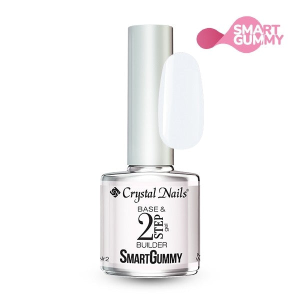 Crystal Nails - Smart Gummy Rubber Base Gel Nr2 Milky White 8ml