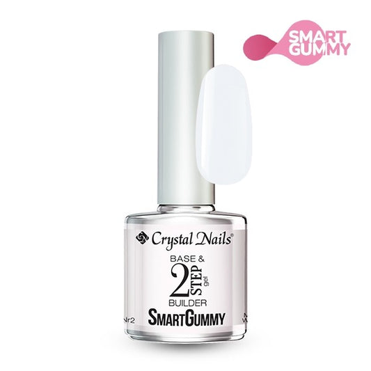 Crystal Nails - Smart Gummy Rubber Base Gel Nr2 Milky White 8ml