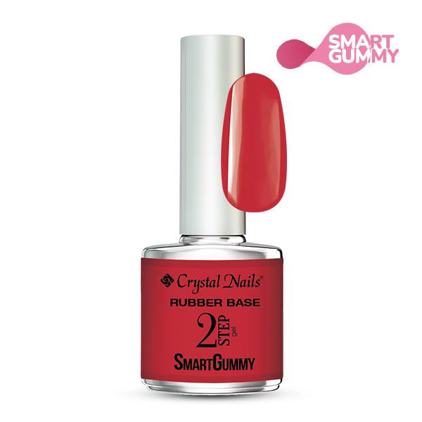 Crystal Nails - Smart Gummy Rubber Base Gel Nr36 Fiery Red 8ml