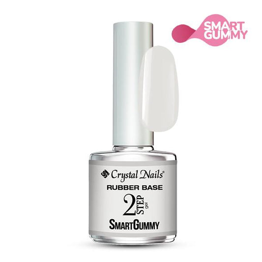 Crystal Nails - Smart Gummy Rubber Base Gel Nr44 Silver Birch 8ml