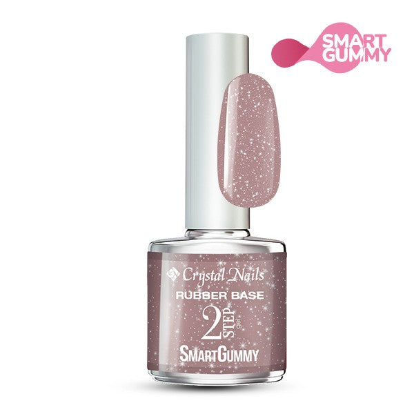 Crystal Nails - Smart Gummy Rubber Base Gel Nr54 Shimmer Tan 8ml