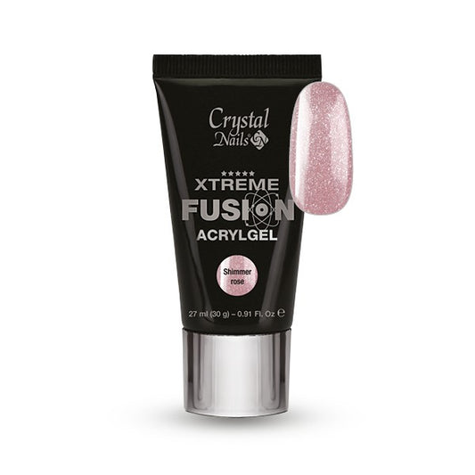 CRYSTAL NAILS - XTREME FUSION ACRYLGEL Shimmer Rose