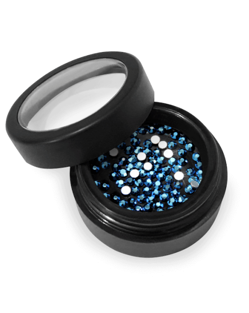 Moyra Strass Crystal Stones Metallic Blue 32