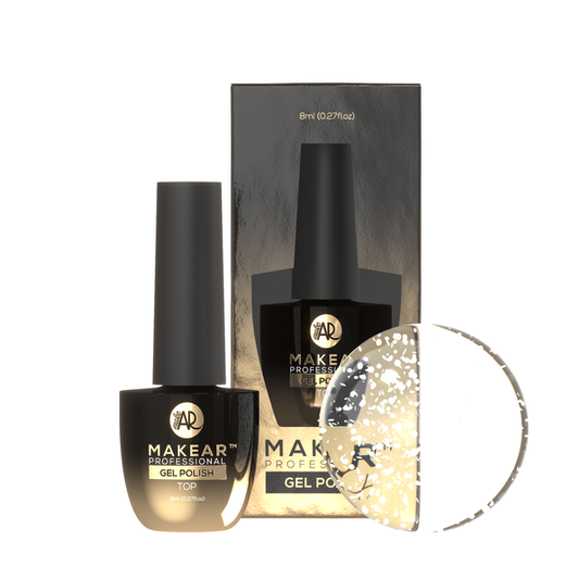 MAKEAR - Top No Wipe Dots White - 8 ml.