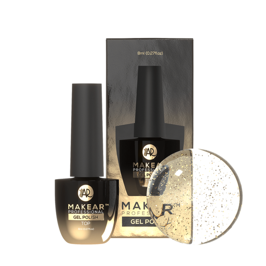 MAKEAR - Top No Wipe Gold - 8 ml.
