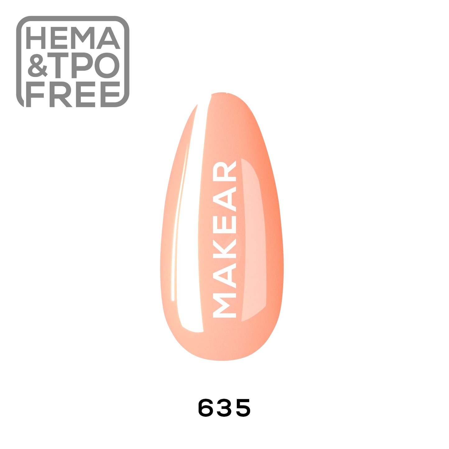 MAKEAR - 635 - UV Gel Polish 8 ml.