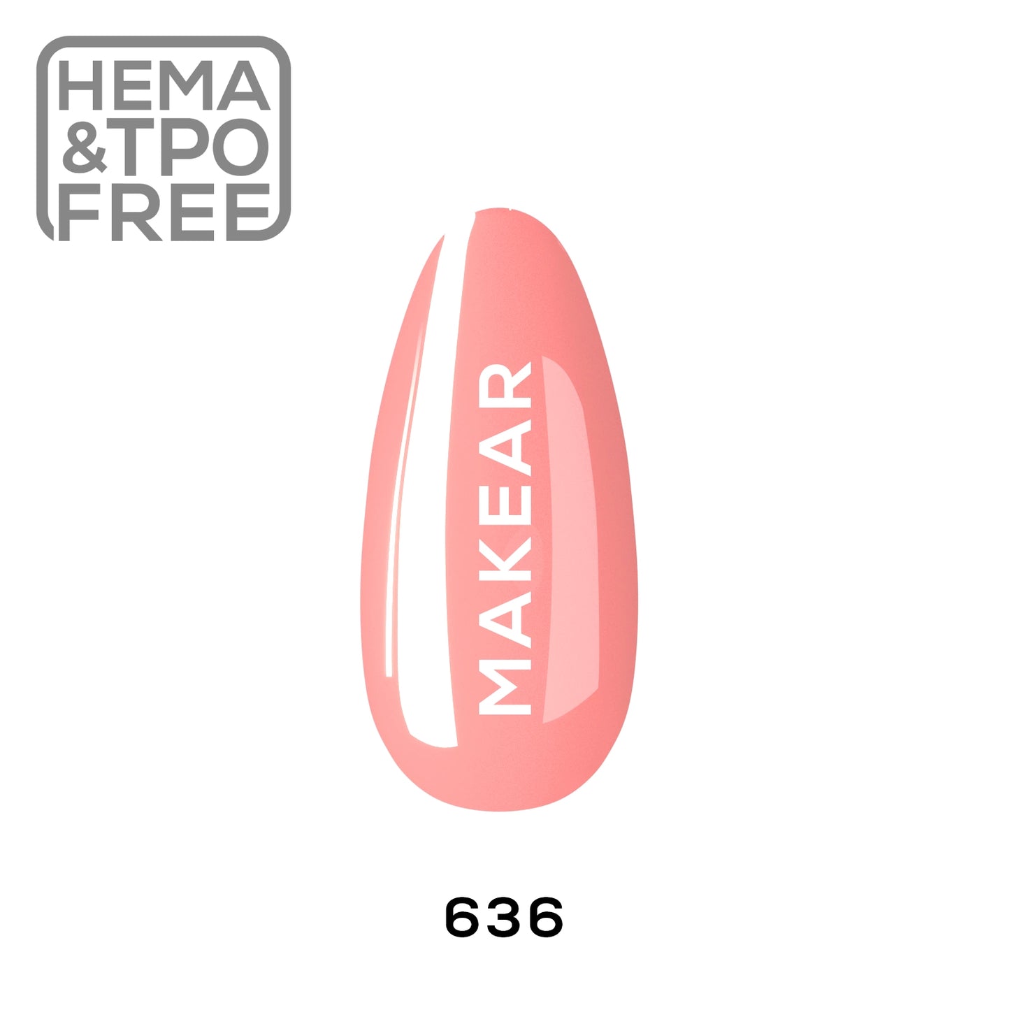 MAKEAR - 636 - UV Gel Polish 8 ml.