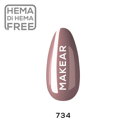 MAKEAR - 734 - UV Gel Polish 8 ml.