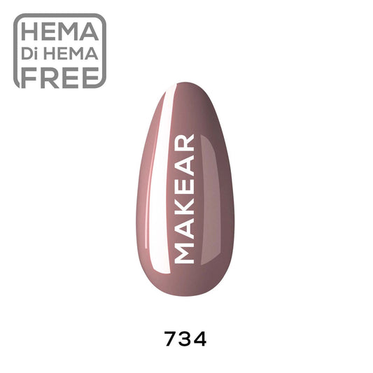 MAKEAR - 734 - UV Gel Polish 8 ml.