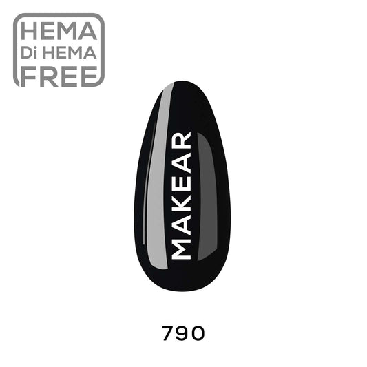 790 UV Gel Polish Makear Black 8 ml
